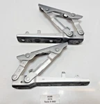 12-20 Oem Tesla Model Front Left Right Active Hood Hinge Bracket Silver Set. Fixed Price $105.01.