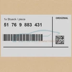 Genuine Bmw 51769883431 -. Fixed Price $84.74.