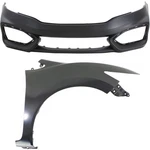Bumper Cover Kit For 2014-2015 Honda Civic Front 2-DOOR Coupe 2PC With Fender. Fixed Price $690.56.