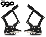 1967-70 Ford Mustang Eddie Motorsports MS149-81MB Billet Aluminum Hood Hinges. Fixed Price $700.00.