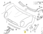 New Genuine Mini R50 R53 Front Hood Release Bowden Cable 51231491315. Fixed Price $61.00.