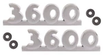 1950 1951 Chevy Truck "3600" 3/4 Ton Chrome Hood Side Emblems # 59-020P. Fixed Price $70.00.
