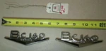 Nos International Harvester Truck Hood Side BC160 Chrome Emblem Pair Ihc. Fixed Price $115.00.