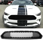 Fits 18-23 Ford Mustang Honeycomb Front Bumper Upper Grille Matte Black Abs. Fixed Price $95.99.