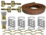 Vintage Hood Strap Brass Deluxe Aftermarket Kit For Hot Rod, Rustic Leather. Fixed Price $389.99.