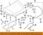 Subaru Oem 17-23 Crosstrek,impreza Hood Components-support Rod 57251FL001. Fixed Price $27.11.