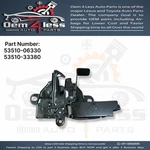 Toyota Camry Hood Latch Lock Assembly 2018 Oem 53510-06330 / 53510-33380. Fixed Price $75.00.