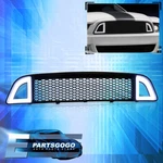 For Mustang Gt 13-14 Bumper Mesh Grille W/ Sequential Led Drl Accent Vent Lights. Fixed Price $83.99.