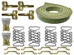 Green Leather Hood Strap Kit, Hot Rod Deluxe Aftermarket Brass Hardware. Fixed Price $389.99.