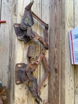 1965 Ford Fairlane 500 Hood Hinge Set Pair With Spring Frozen Up Currently. Fixed Price $57.50.