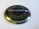 New Triumph TR7 TR8 Chrome Bonnet Hood Badge Laurel Logo Enamelled Wreath. Fixed Price $57.69.
