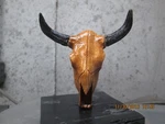 Texas Longhorn Skull Hand Painted Ratrod Hotrod Car Hood Ornament. Fixed Price $54.93.