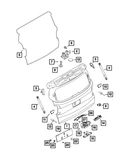 Genuine Mopar Lift-gate Bumper 68467540AA. Fixed Price $11.94.