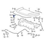 Ford Edge 2015-2024 FT4Z16K689A Front Hood Latch Striker Plate. Fixed Price $36.74.