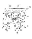 Genuine Mopar Hood Adjuster Bumper 68162947AA. Fixed Price $14.91.