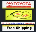 Hood Cable Cabel Wire For Dash Handle Release Latch Toyota Highlander 14-19. Fixed Price $74.45.