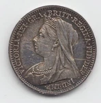 Queen Victoria Three Pences 3D Solid Silver Vintage Old Antique 1860 1901 Retro. Fixed Price $54.36.