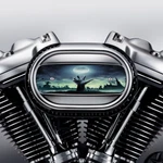Zombie Hand Grave Air Cleaner Insert. Replaces Stock Harley Davidson M8. Fixed Price $24.99.