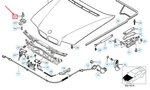 New Bmw E38 Bonnet Latch Bracket 51238164765 Genuine. Fixed Price $27.76.