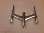 ** ( ) Vintage Original 1955 Oldsmobile Rocket Hood Ornament #566355. Fixed Price $125.00.