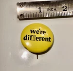 Collector Vintage Midas Automotive Advertising Pin Back Yellow We Different. Fixed Price $19.99.