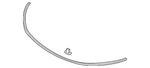 Genuine Mitsubishi Front Weather-strip 5902A412. Fixed Price $56.75.