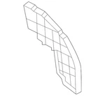 Genuine Nissan Side Cover 66898-6RA0A. Fixed Price $25.51.