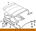Gm Oem 02-09 Bravada Hood Components-release Cable 21997874. Fixed Price $65.04.