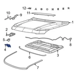 For Jeep Wagoneer 2022-2025 68425764AA Front Hood Latch. Fixed Price $58.34.
