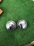 Used Original Ford 1970 Mustang D0ZZ-16C896-A Hood Twist Lock Chrome Pair. Fixed Price $150.00.