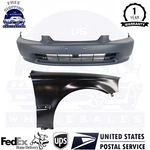 New Front Bumper Cover +fender Right Passenger Side Primed For 96-98 Honda Civic. Fixed Price $184.81.