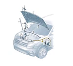 New Volkswagen Atlas CA1 Teramont Front Bonnet Hood Lock Cable 3CN823535. Fixed Price $79.69.