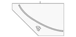 Genuine Mitsubishi Rear Weather-strip 5902A411. Fixed Price $119.85.