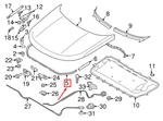 New Genuine Land Rover Discovery 5 Front Under Bonnet Hood Seal LR083001. Fixed Price $66.98.