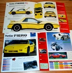 1988 Pontiac Fiero Formula Specs Info Poster Original Brochure Gt Yellow. Fixed Price $19.99.