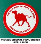 The Red Camel Battery Batterie Vintage Original Vinyl Decal Sticker - Automotive. Fixed Price $7.24.