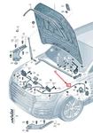 New Audi Q7 Bonnet Lock Cable Lhd 4M1823535C 4M1-823-535-C. Fixed Price $96.90.
