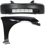 Bumper Cover Auto Body Repair Kit For 2001-03 Honda Civic 2PC Fender Coupe Sedan. Fixed Price $168.56.