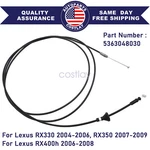 For Lexus 2004-2009 RX330 RX350 RX400H Hood Lock Release Cable 53630-48030 Usa. Fixed Price $16.99.