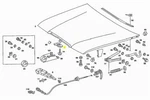 Mercedes Hood Release Latch No Lever W123 '80-'85. Fixed Price $33.00.