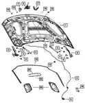 Genuine Mopar Hood Latch 68361149AB. Fixed Price $52.77.