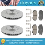 Front Drilled Rotors Ceramic Brake Pads W/ Hardware For 2010 - 2015 Chevy Camaro. Fixed Price $103.15.