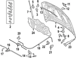 Genuine Audi Cable 8Y1-823-535-A. Fixed Price $65.98.