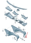 New Audi RS7 Sportback Water Box Seal 4G0819532B 4G0-819-532-B. Fixed Price $229.80.