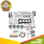 Master Engine Rebuild Kit Fits 00-08 Chevrolet Pontiac Toyota 1.8L Dohc 1ZZ-FE. Fixed Price $464.99.