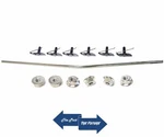 Stainless Steel Hood Lip Molding Trim W/ 12 Hardware 1969 Ford Mustang MSMG69-3S. Fixed Price $81.95.