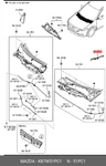 Genuine Oe Moulding Assembly Plastic KB7W51PC1 For Mazda KB7W5-1PC1. Fixed Price $11.57.