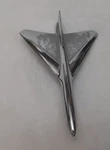 ** ( )vintage 1954 Ford Crestline Delta Wing Airplane Hood Ornament BM-16853-A. Fixed Price $100.00.