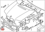 Bmw Oem 2001-2006 325CI Radiator Core Hood Bumper Left 51717032051 Nip (5 Pieces. Fixed Price $21.00.