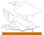 Toyota Oem 14-19 Highlander Hood Components-release Cable 536300E050. Fixed Price $43.60.